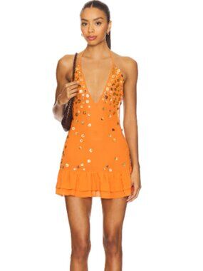 Jaded London Layered Button Mini Dress